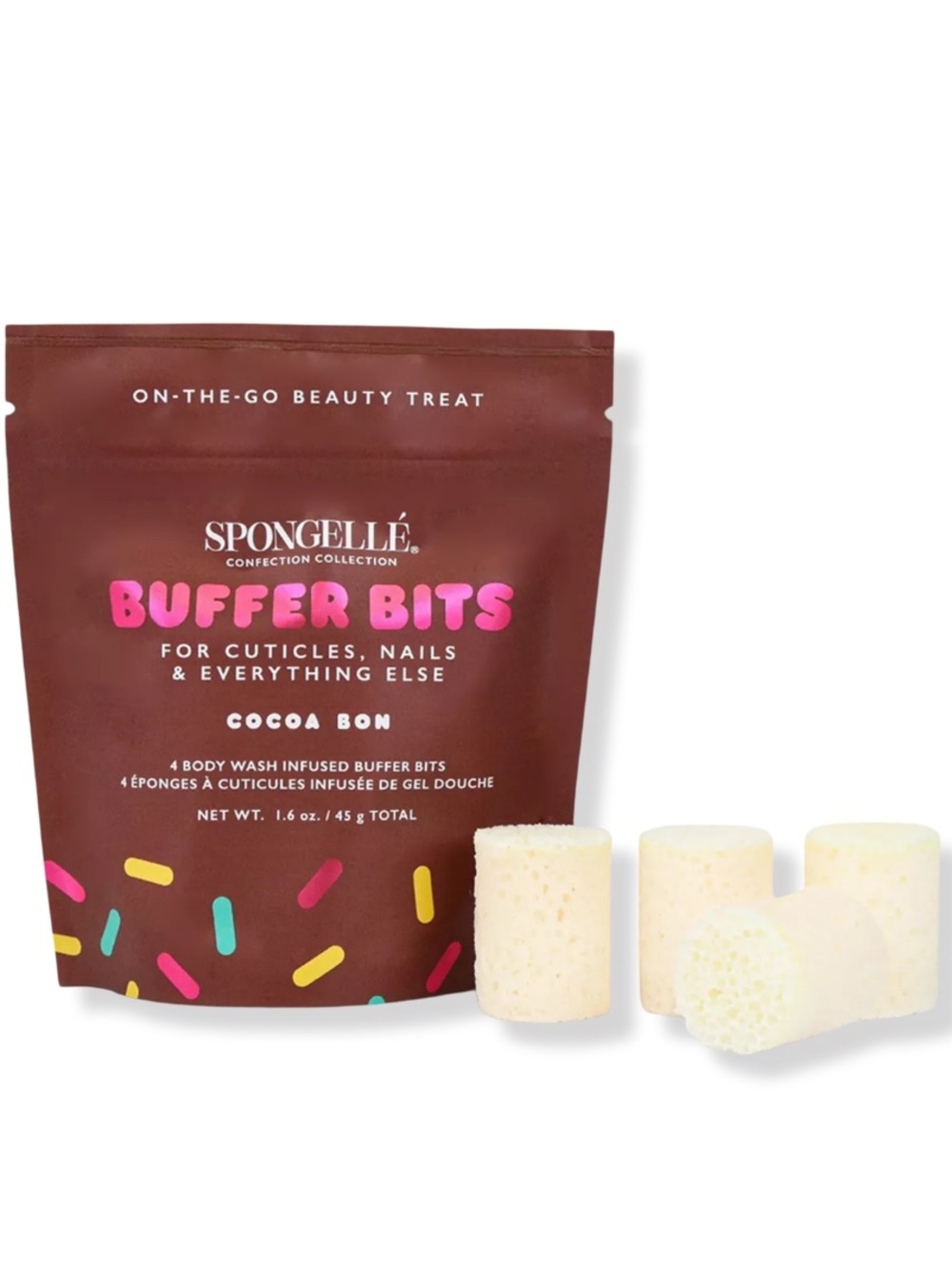 Spongelle Buffer Bits in Cocoa Bon 1.6oz BRAND NEW/SEALED